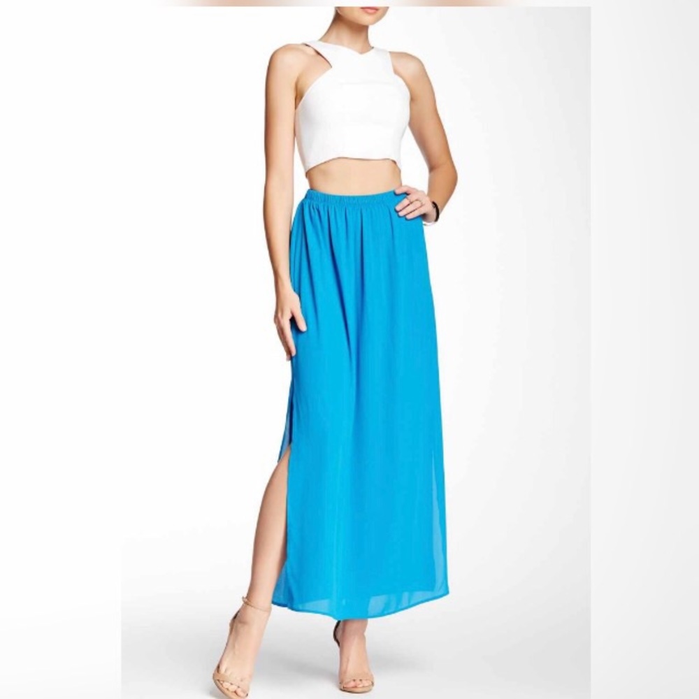 Bright Blue Maxi Skirt